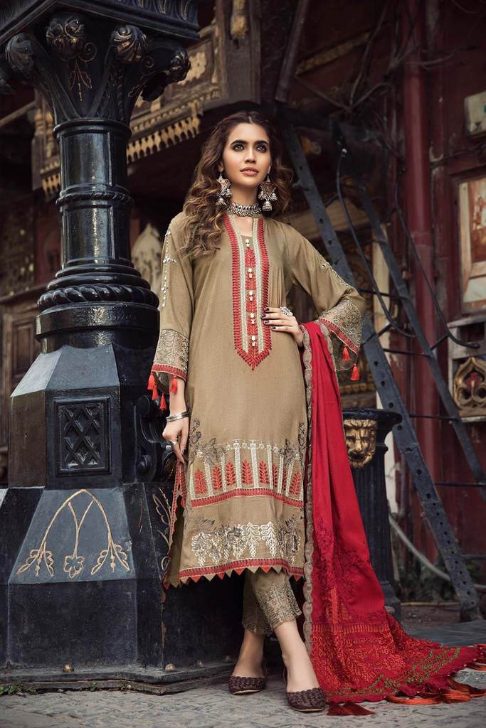 Gypsy Canvas MSK 12 | Charizma | Signature | Masakali Fall'20 | Embroidered Premium Shawl Collection