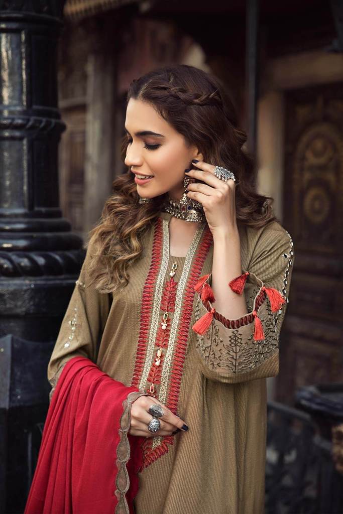 Gypsy Canvas MSK 12 | Charizma | Signature | Masakali Fall'20 | Embroidered Premium Shawl Collection