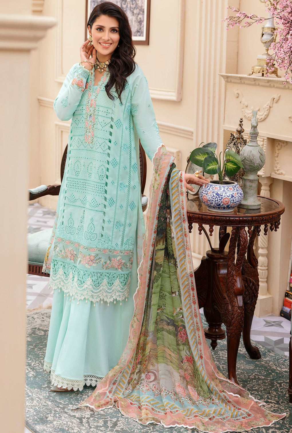 D - 05 - Kelly | Noor By Saadia Asad  | Eid Laserkari Collection 2022
