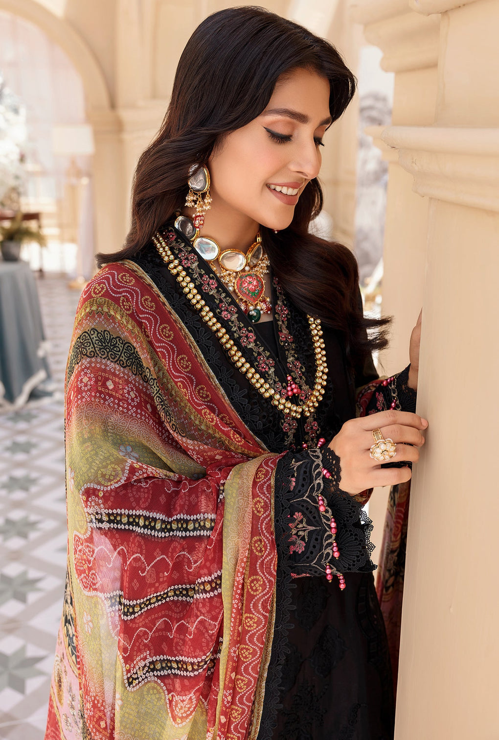 D - 01 - Ebony | Noor By Saadia Asad  | Eid Laserkari Collection 2022