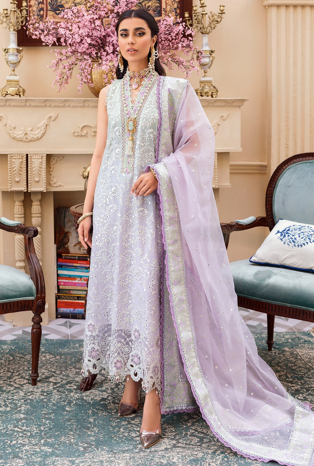 D - 09 - Drizzle  | Noor By Saadia Asad  | Eid Laserkari Collection 2022