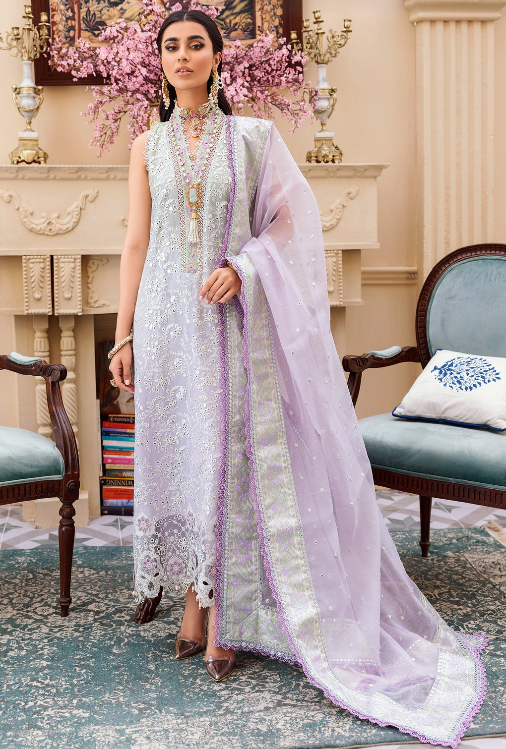 D - 09 - Drizzle  | Noor By Saadia Asad  | Eid Laserkari Collection 2022