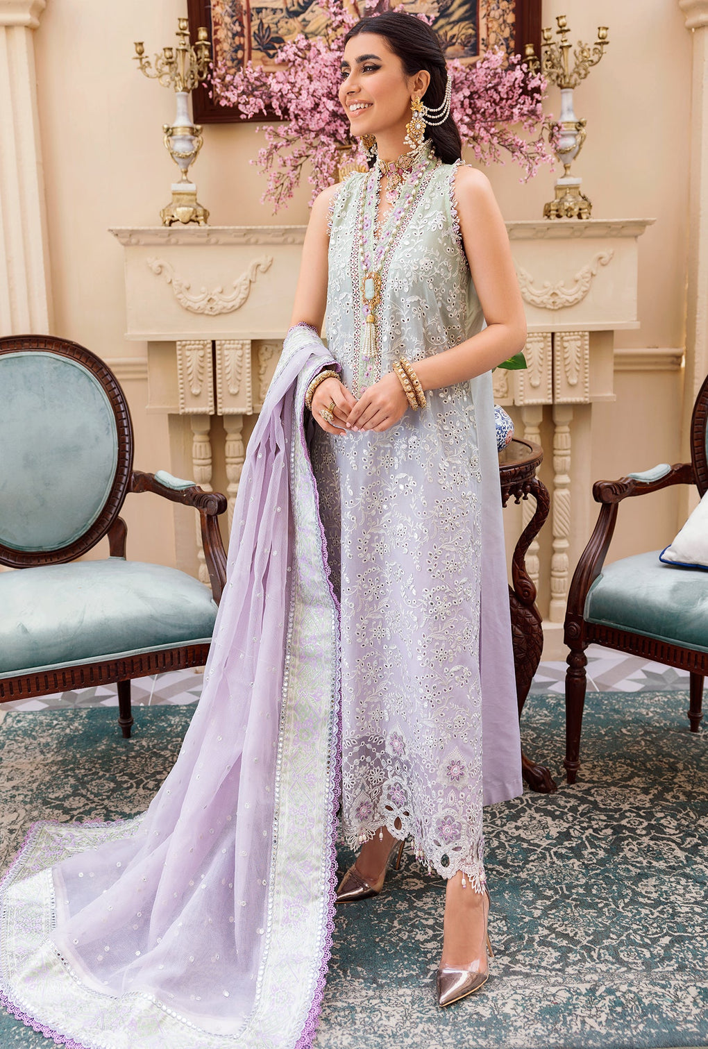 D - 09 - Drizzle  | Noor By Saadia Asad  | Eid Laserkari Collection 2022