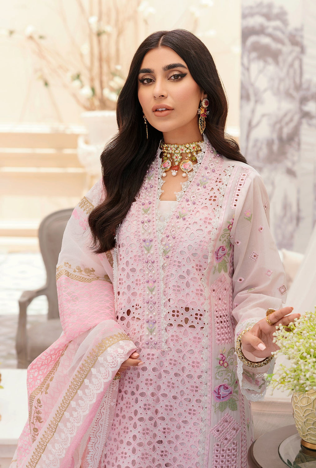 D - 02 - Blush | Noor By Saadia Asad  | Eid Laserkari Collection 2022