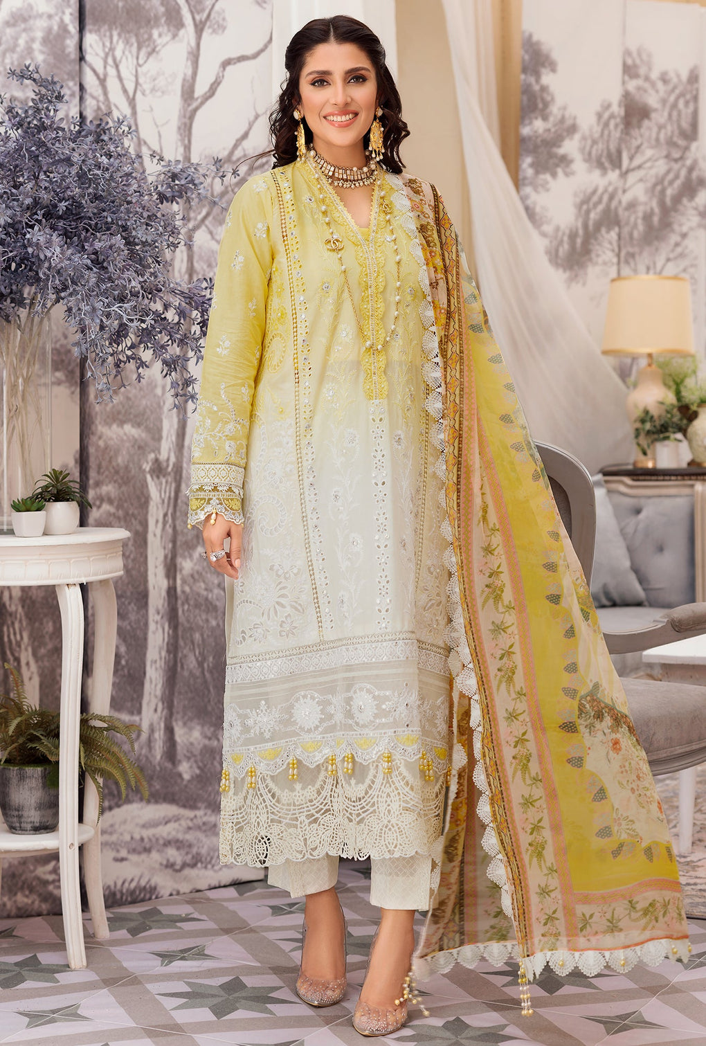 D - 11 - Tuscan  | Noor By Saadia Asad  | Eid Laserkari Collection 2022