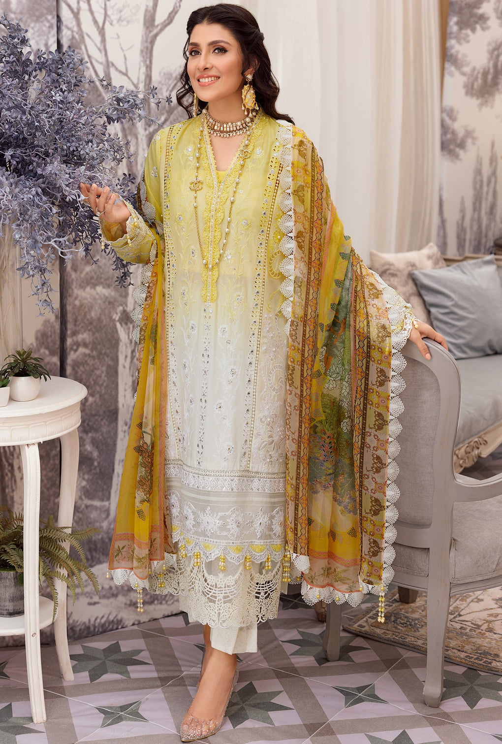 D - 11 - Tuscan  | Noor By Saadia Asad  | Eid Laserkari Collection 2022
