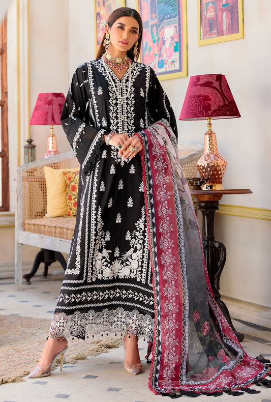 NEIDCHK22-D1-B-SEVGI | Noor | Eid Chikankari Lawn 2022