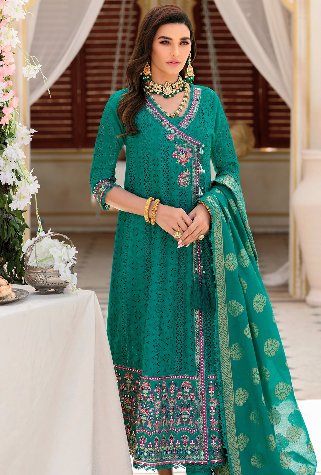 NEIDCHK22-D8-B-KHOOBAM | Noor | Eid Chikankari Lawn 2022