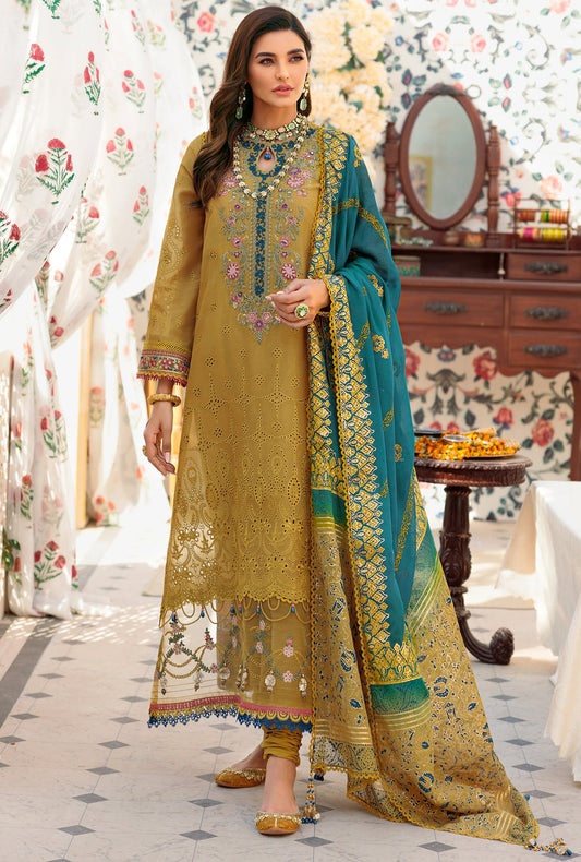 NEIDCHK22-D7-A-IMBER | Noor | Eid Chikankari Lawn 2022