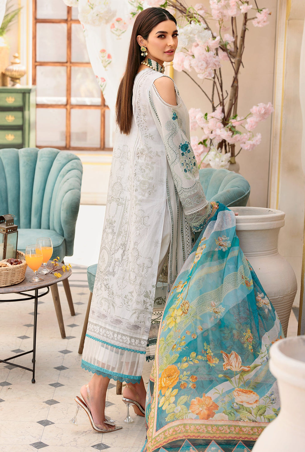 NEIDCHK22-D2-B-MEHR | Noor | Eid Chikankari Lawn 2022