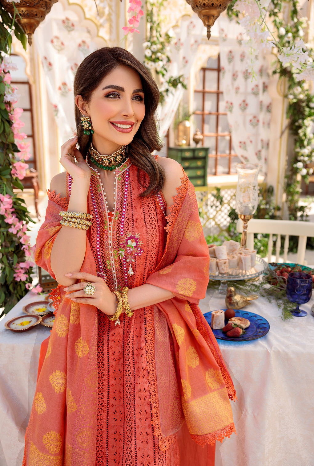 NEIDCHK22-D8-A-KHOOBAM | Noor | Eid Chikankari Lawn 2022
