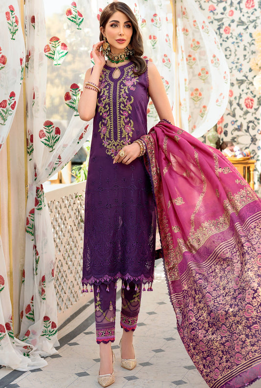 NEIDCHK22-D7-B-IMBER | Noor | Eid Chikankari Lawn 2022