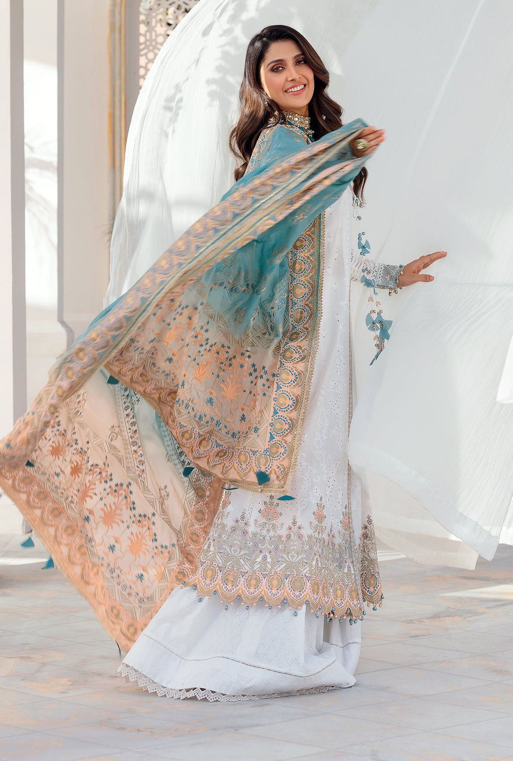 NLCL22-D4-A | Noor | Luxury Chikankari Lawn Collection 2022
