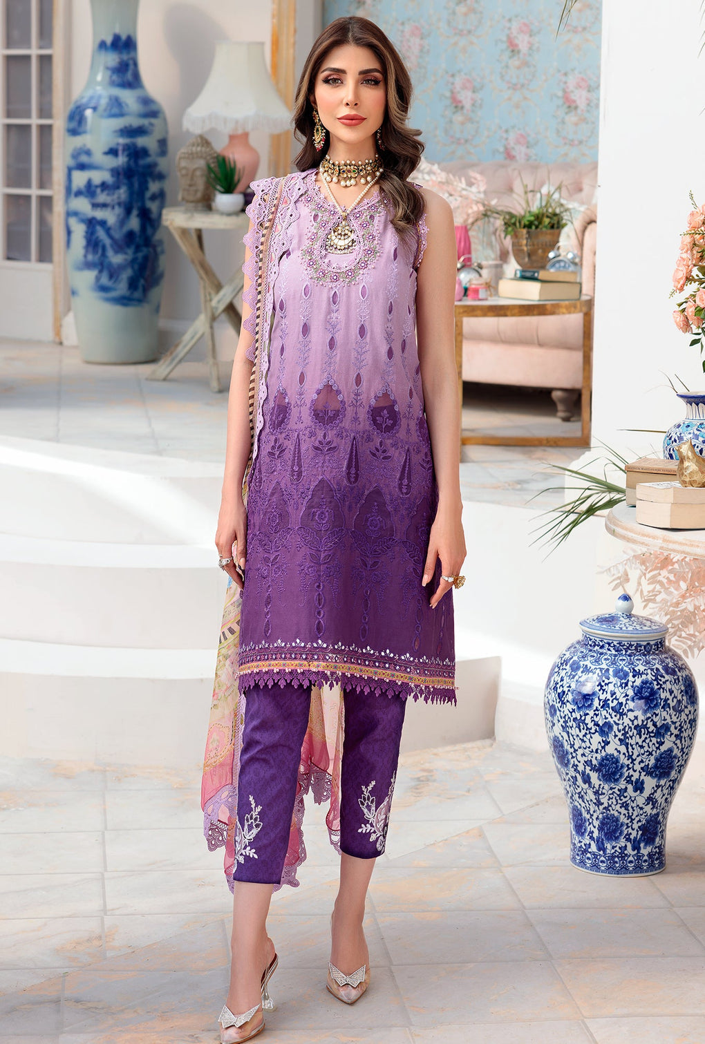 NLCL22-D9-B | Noor | Luxury Chikankari Lawn Collection 2022