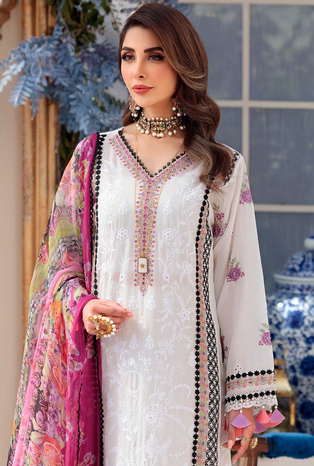 NLCL22-D8-A | Noor | Luxury Chikankari Lawn Collection 2022