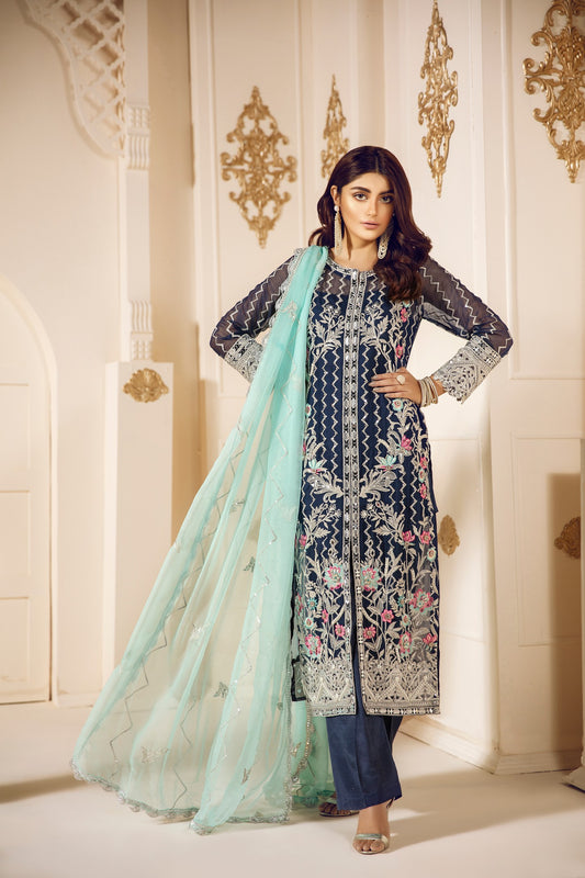 Moonlit MA-01 (Mashq Wedding Chiffon Collection)