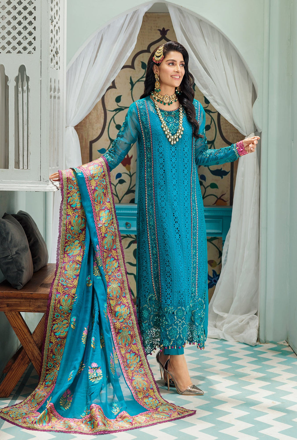 D5 - Aegean | Noor | Chiffon Laserkari Collection 2022