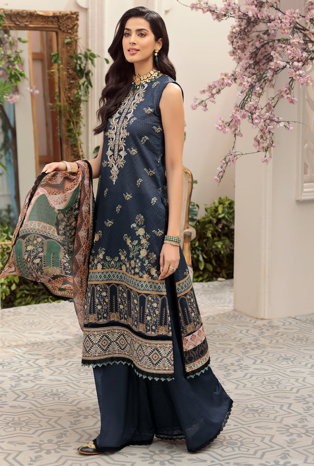 NPRINT22-D4-A | Saadia Asad | Noor Prints Lawn Collection 2022