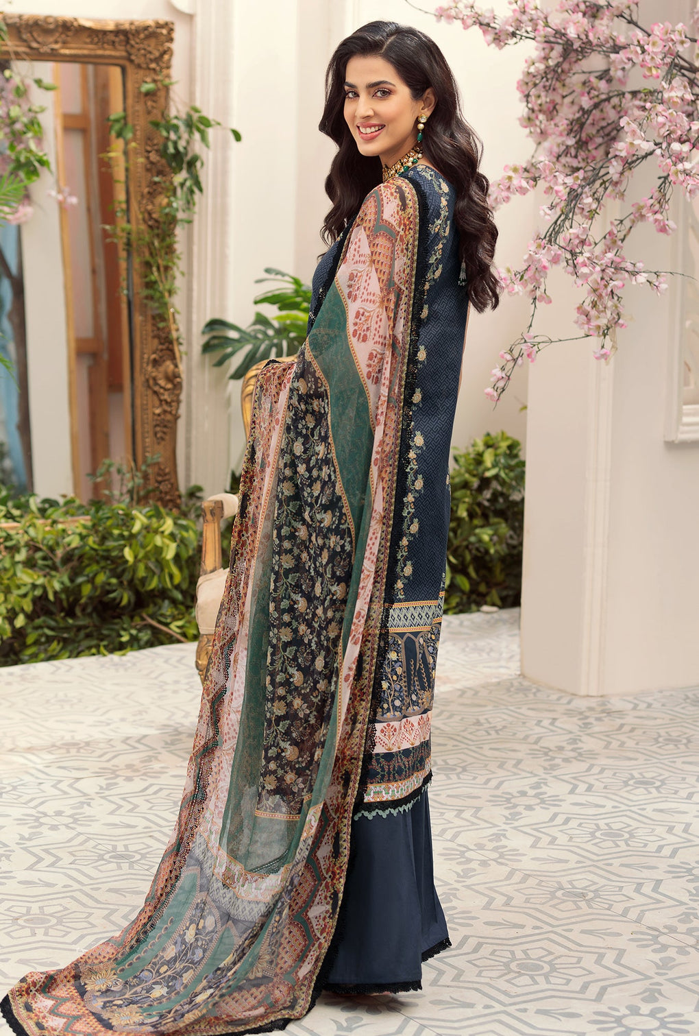 NPRINT22-D4-A | Saadia Asad | Noor Prints Lawn Collection 2022
