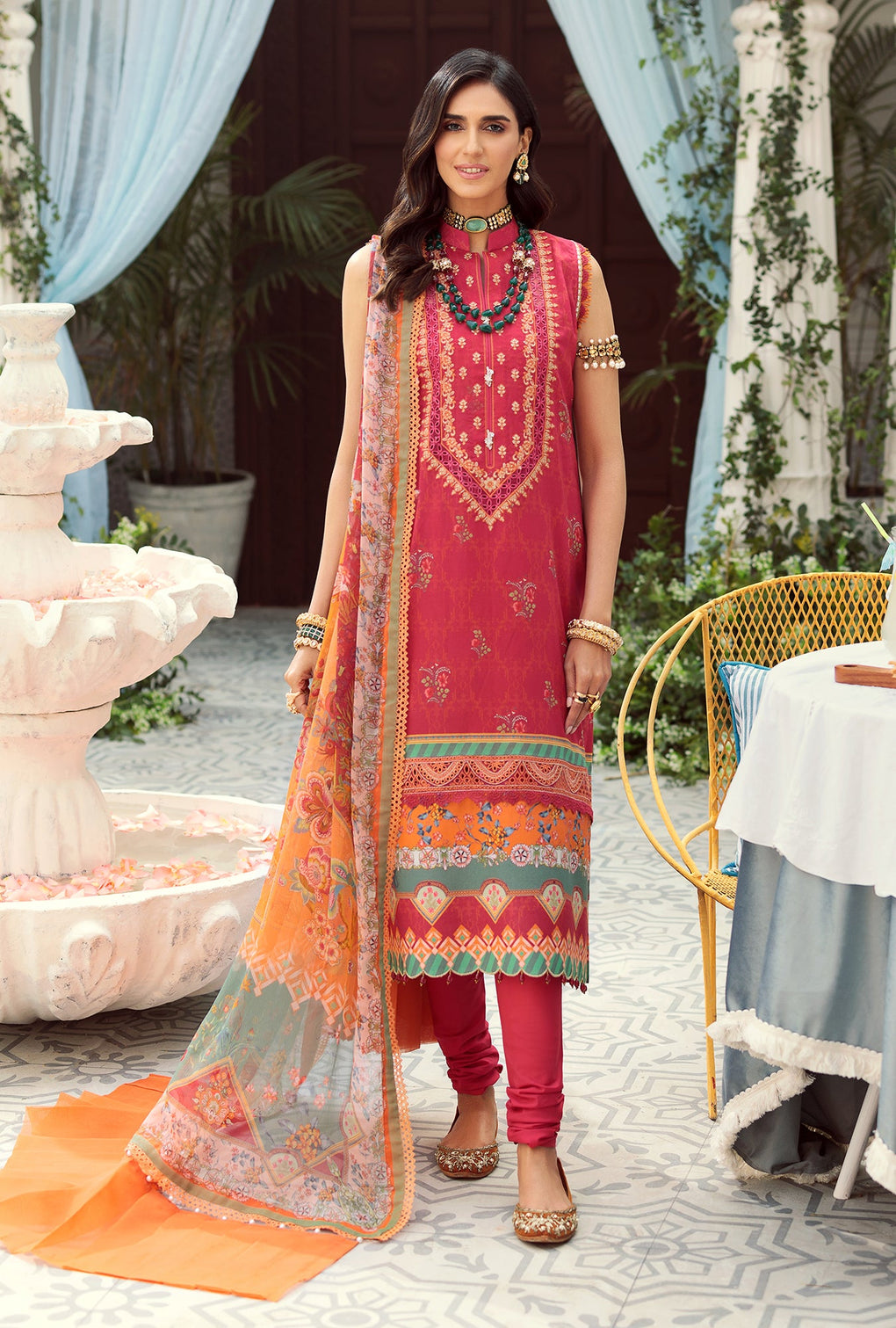 NPRINT22-D5-A | Saadia Asad | Noor Prints Lawn Collection 2022