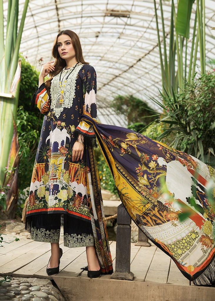 09-Night Glory | Afrozeh | Sienna Lawn'20