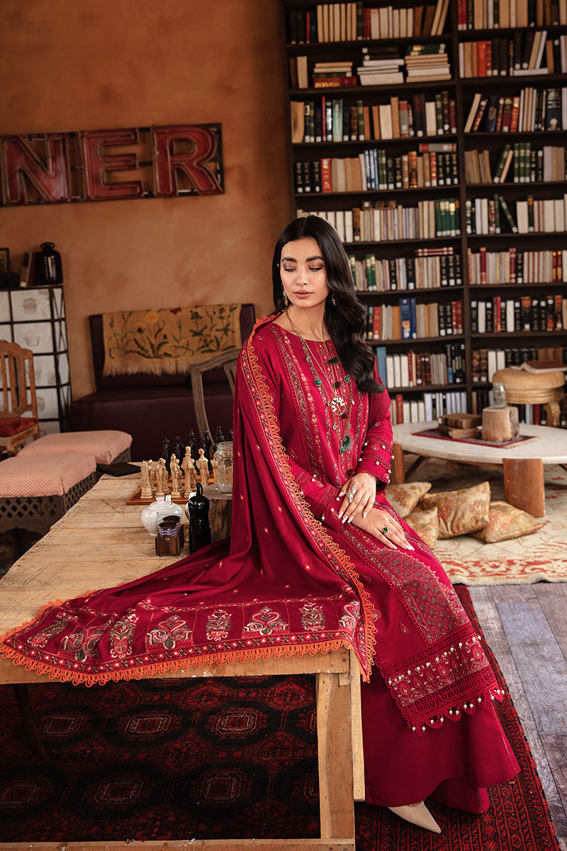Crimson Rose | Rang Rasiya | Premium Edit Winter Shawl Collection 2022