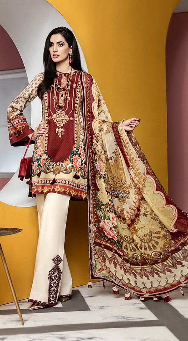 Carmen | VL20-09B  | Anaya by Kiran Chaudhry | Viva Lawn'20