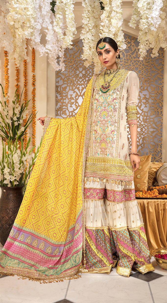 Almas (Anaya by Kiran Chaudhry - Nauratan -Mehendi Collection)