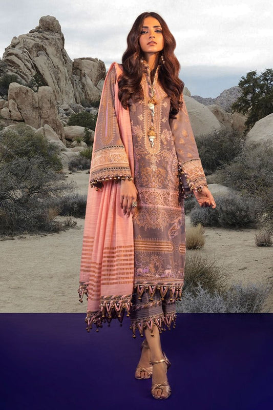 B201-002B-CU | Sana Safinaz | Karnool Block Print Collection'20