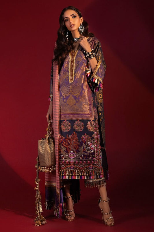 B201-004A-CU | Sana Safinaz | Karnool Block Print Collection'20