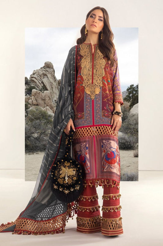 B201-005A-CU | Sana Safinaz | Karnool Block Print Collection'20