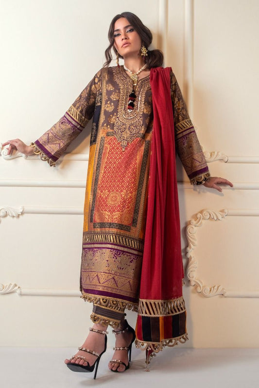 B201-006A-CS | Sana Safinaz | Karnool Block Print Collection'20