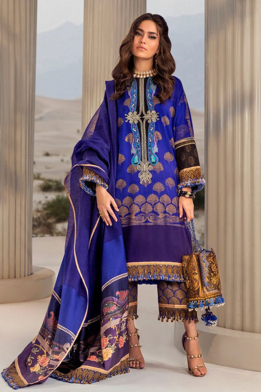 B201-007B-CU | Sana Safinaz | Karnool Block Print Collection'20