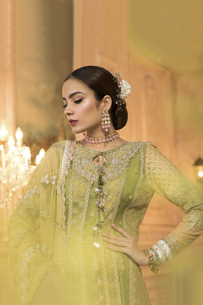 Olive Green (BD-1904) | Maria. B. | Unstitched MBroidered Eid Collection 2020