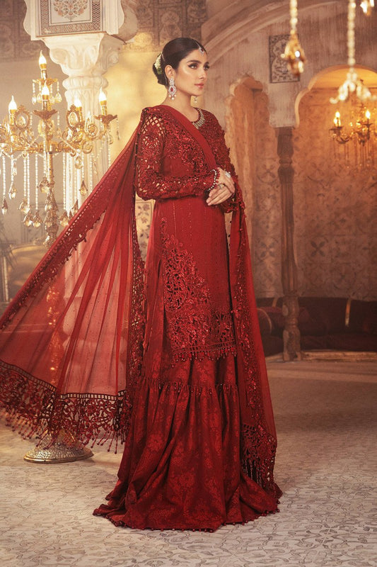 Ruby Red (BD-2305) | Maria B | Mbroidered Unstitched Collection 2021