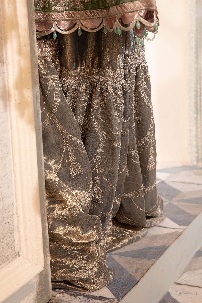 Pearl Blue and Ash Pink (BD-2403) | Maria B Mbroidered | Heritage Luxury Festive Formal 2022
