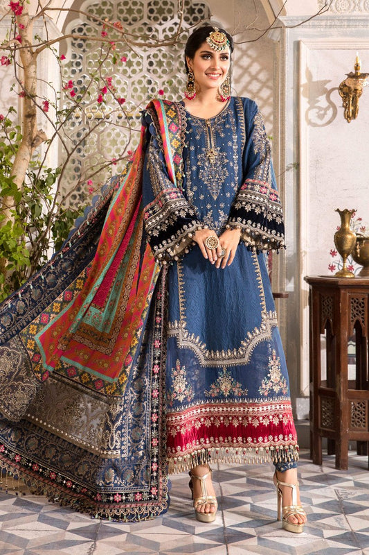 Midnight Blue (BD-2407) | Maria B Mbroidered | Heritage Luxury Festive Formal 2022