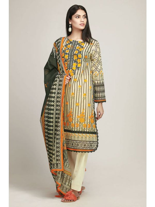 Khaadi-BF19101 (Beige)