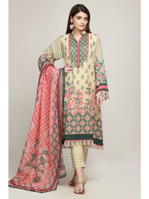 Khaadi-BF19104 (Beige)