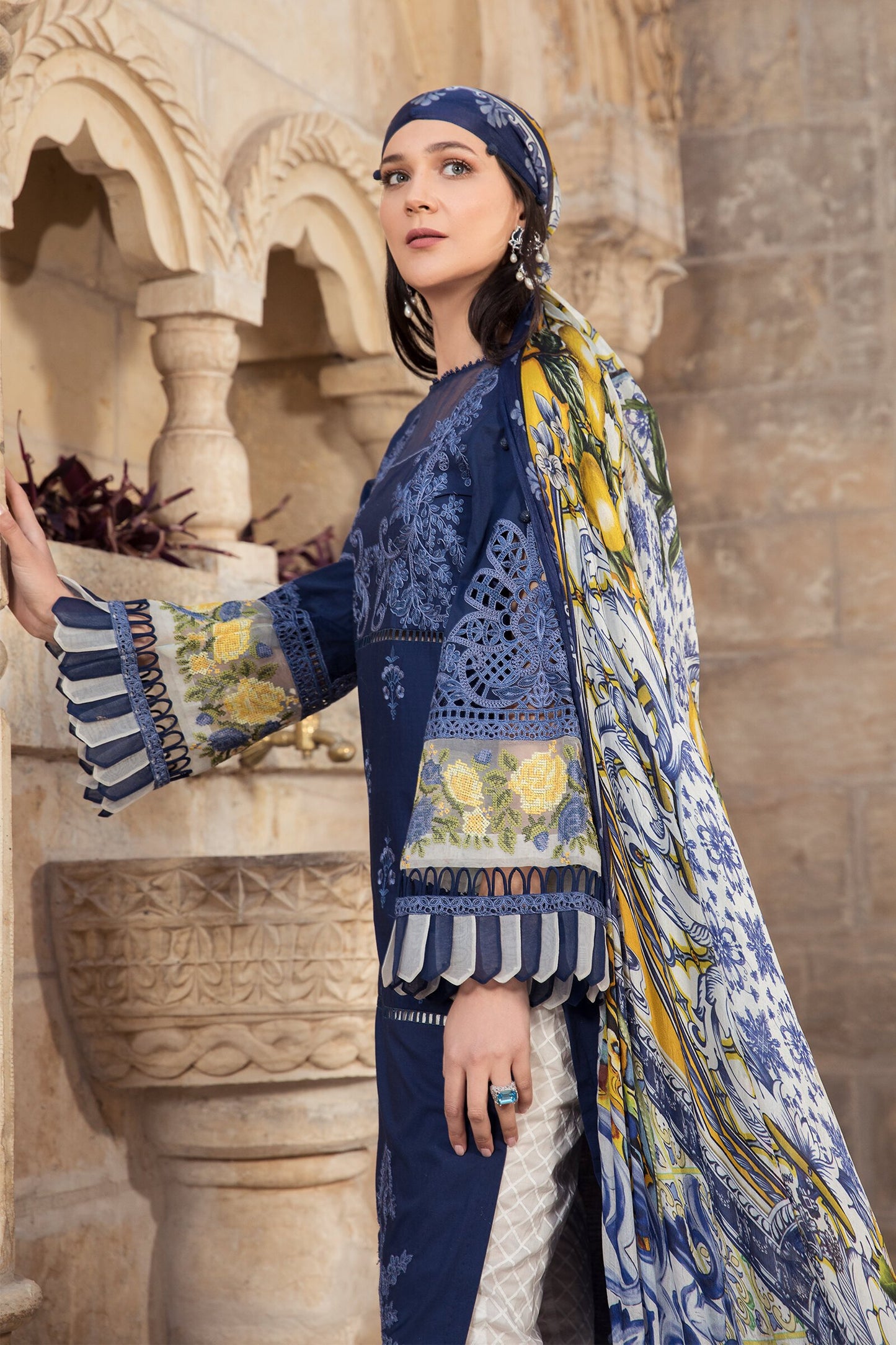 D-2108-A | Maria B | Unstitched Lawn Collection 2021