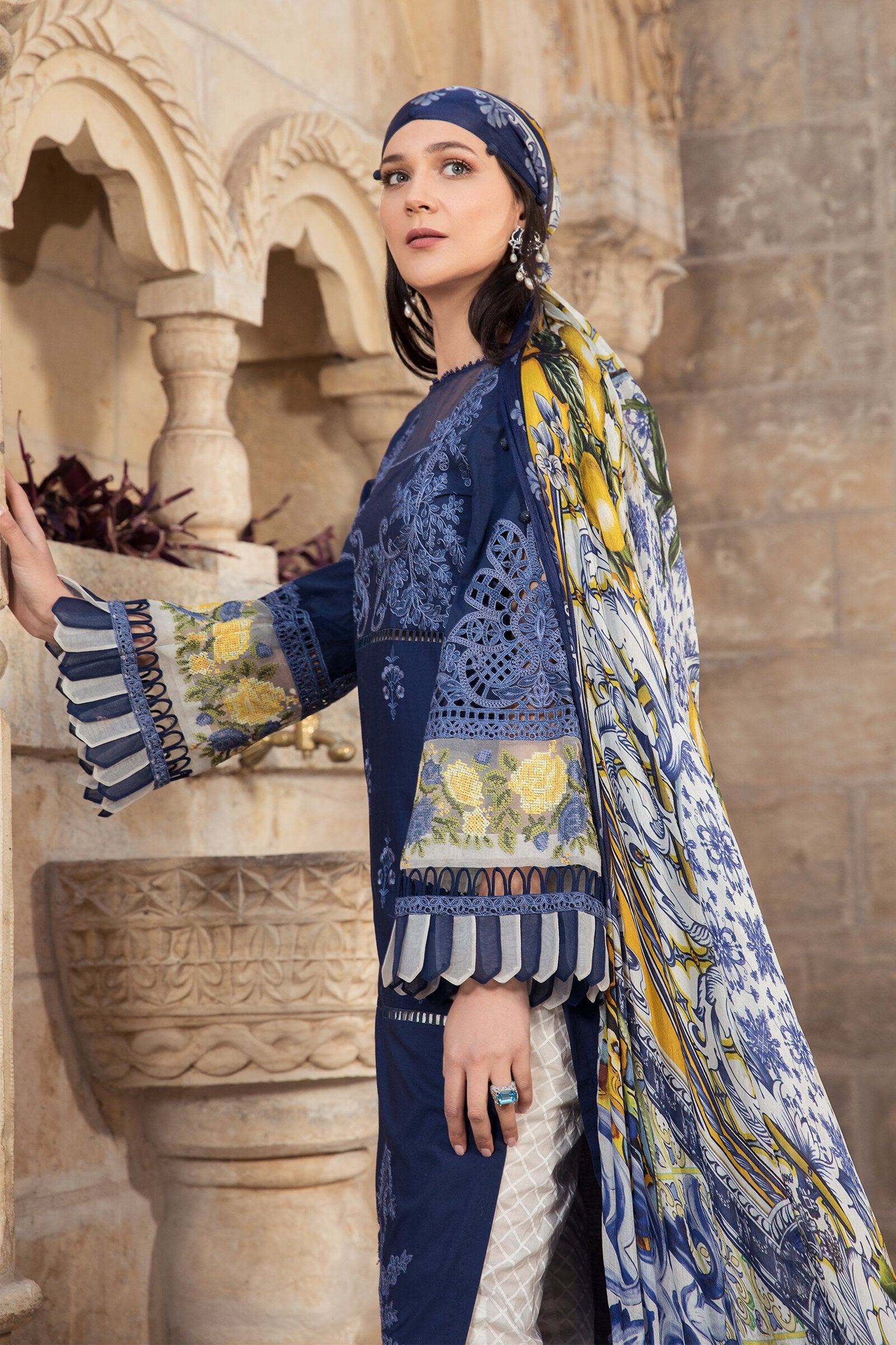 D-2108-A | Maria B | Unstitched Lawn Collection 2021