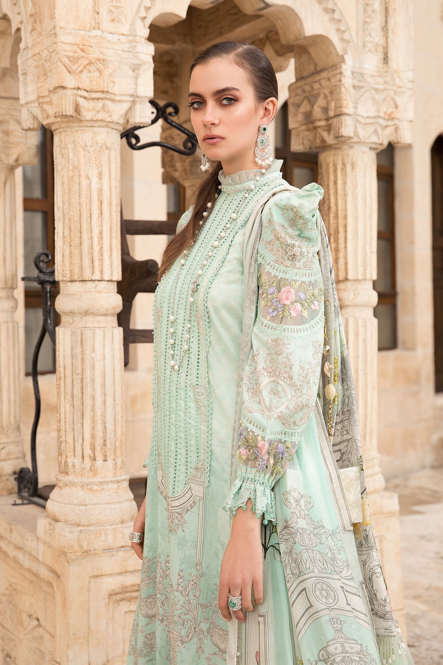 D-2115-A | Maria B | Unstitched Lawn Collection 2021