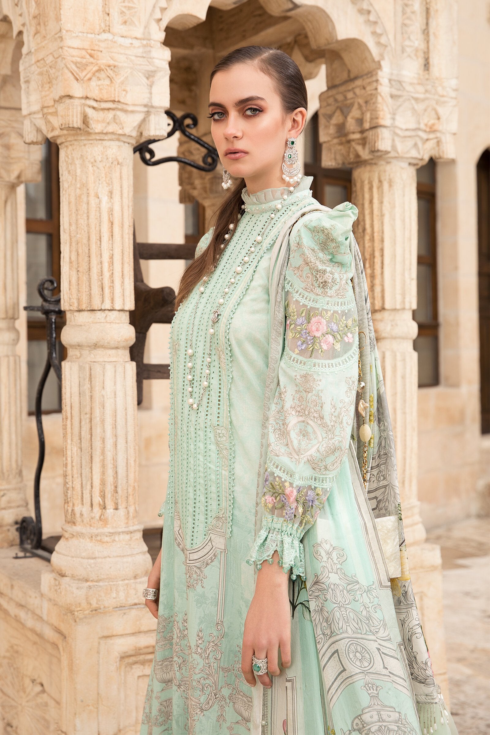 D-2115-A | Maria B | Unstitched Lawn Collection 2021
