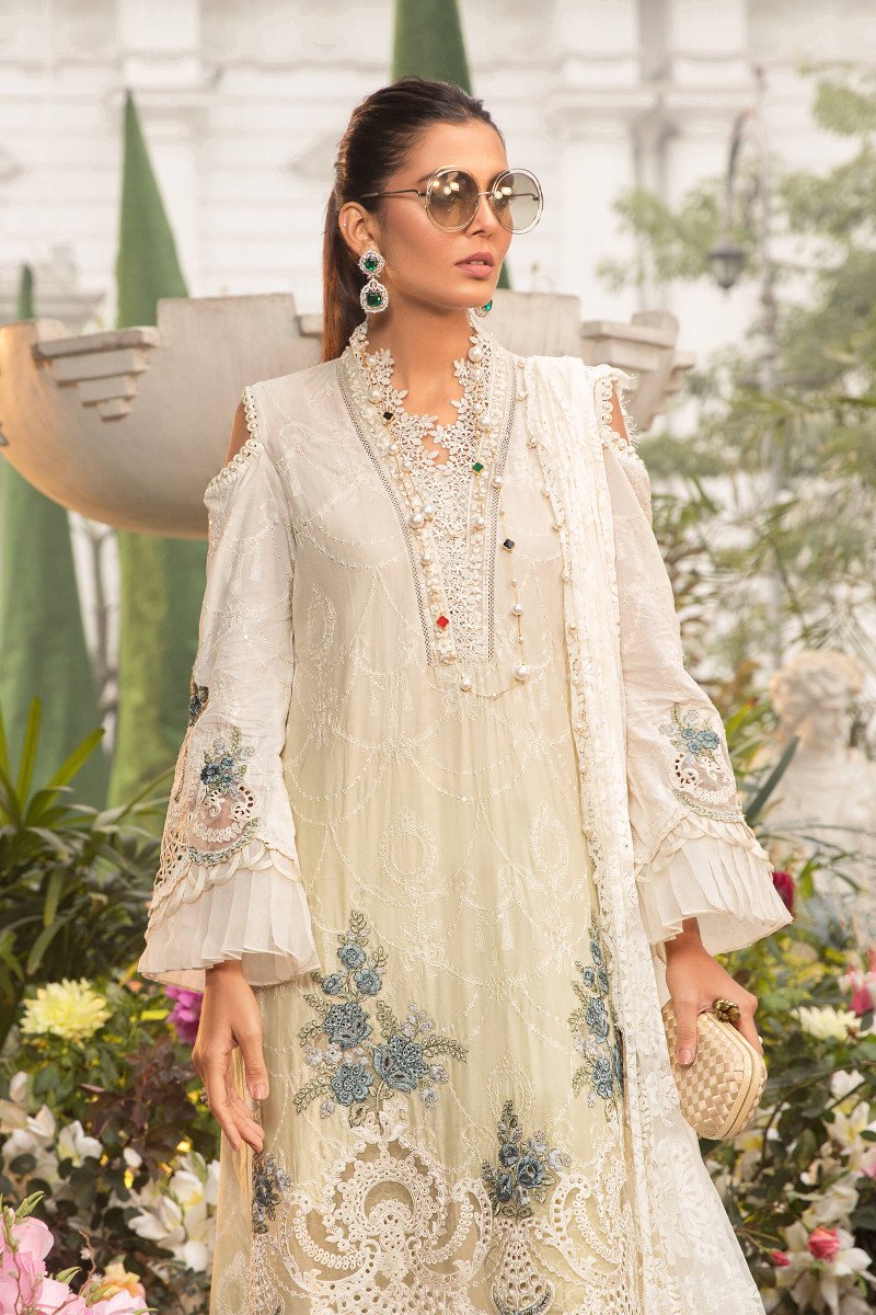 D22-02-A | Maria B | Unstitched Luxury Lawn Collection 2022
