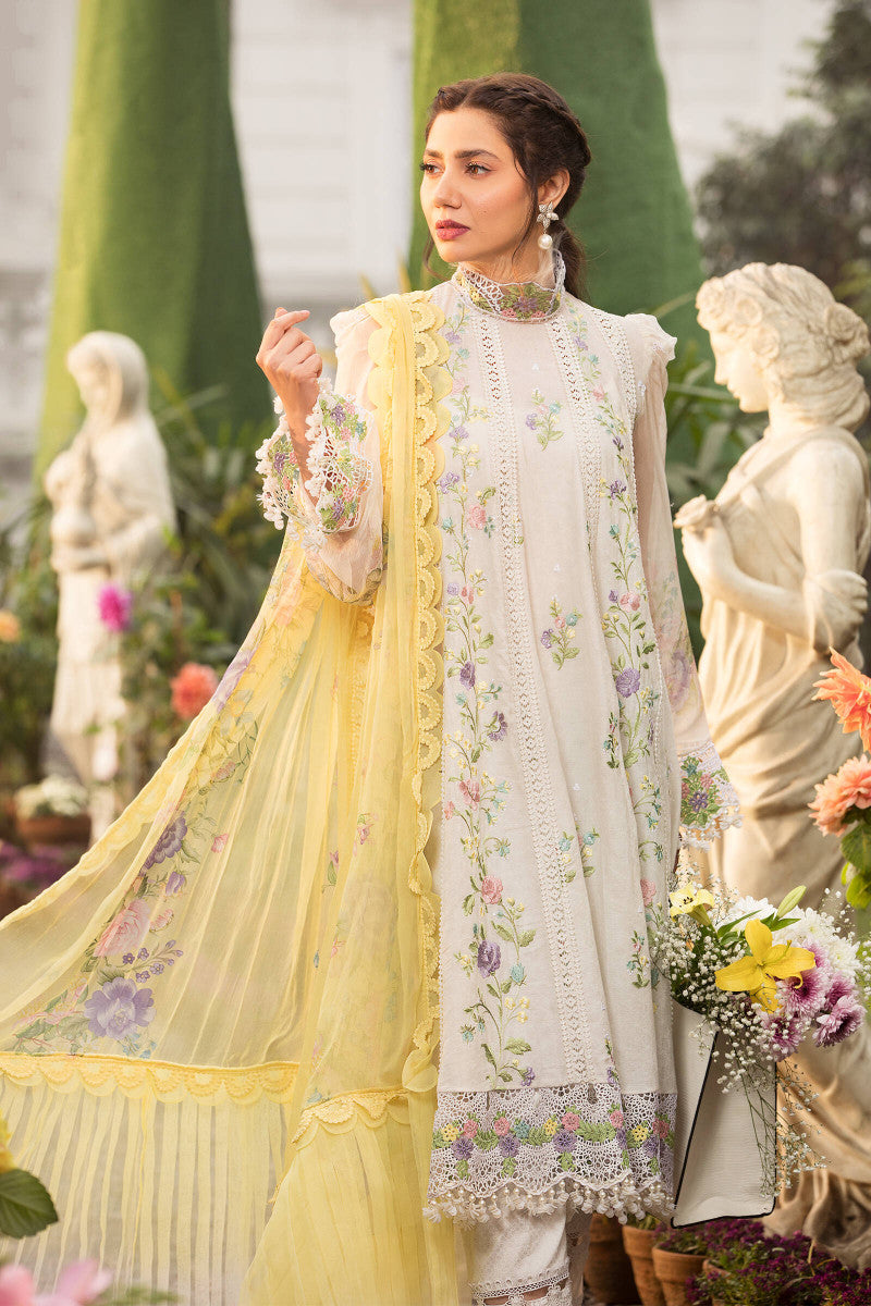 D22-03-A | Maria B | Unstitched Luxury Lawn Collection 2022
