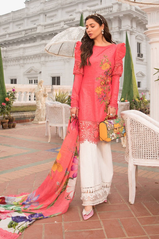 D22-07-A | Maria B | Unstitched Luxury Lawn Collection 2022