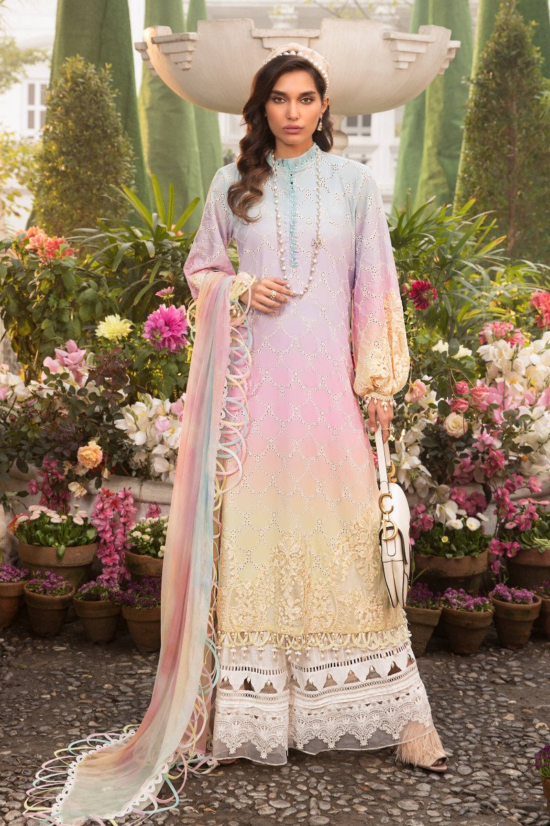 D22-09-A | Maria B | Unstitched Luxury Lawn Collection 2022