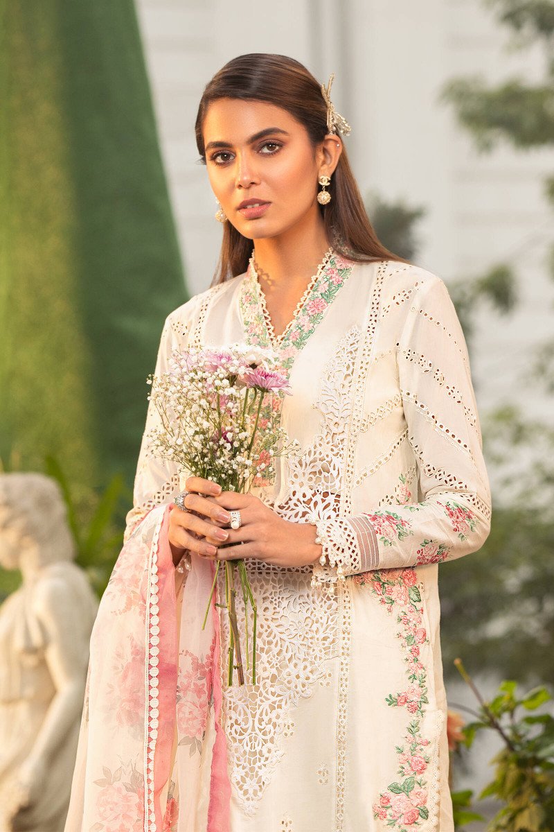 D22-12-A | Maria B | Unstitched Luxury Lawn Collection 2022