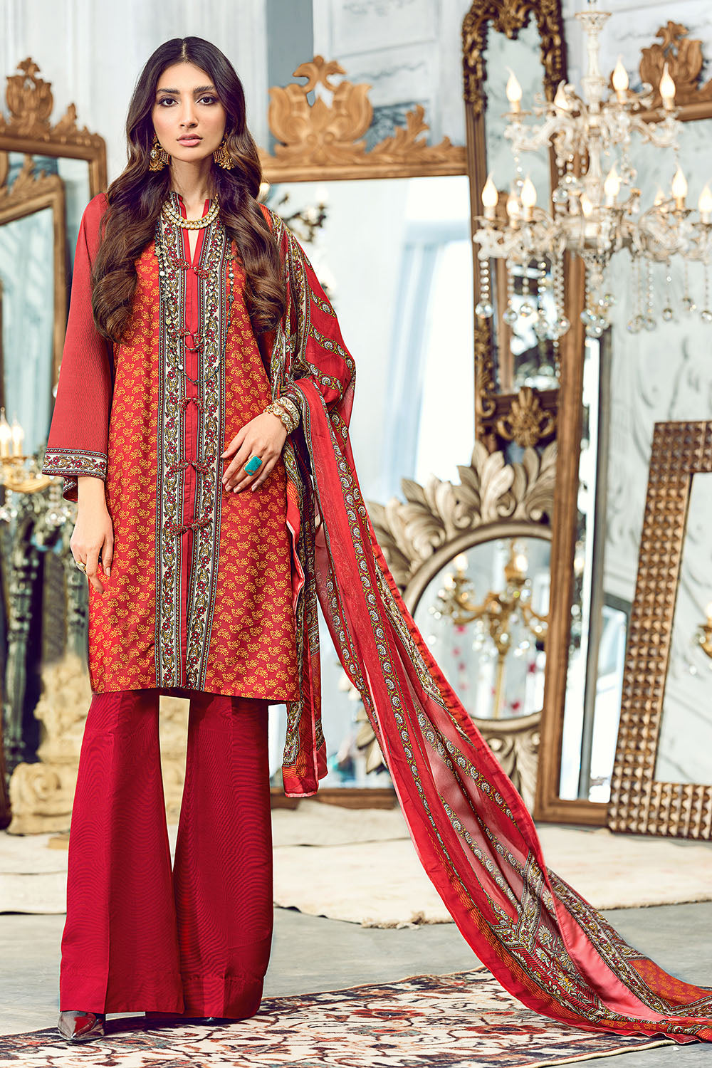 DGS-93 | GulAhmed | Lamis Digital Printed  Satin Collection 2021