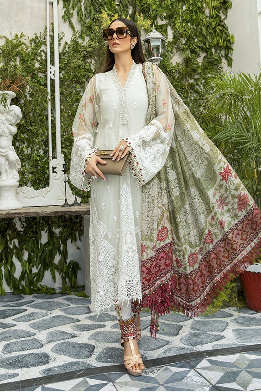 EL-20-02-Cream with Rose Buds | Maria.B. | Eid Lawn Collection 2020